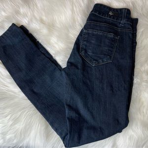 Paige Hidden Hills Dark Wash Skinny Jeans Size 26